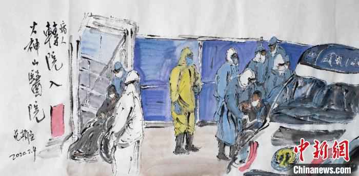  “为奥运喝彩”艺术总顾问范扬创作100多幅“战疫”画作